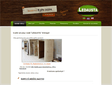 Tablet Screenshot of ledausta.lt